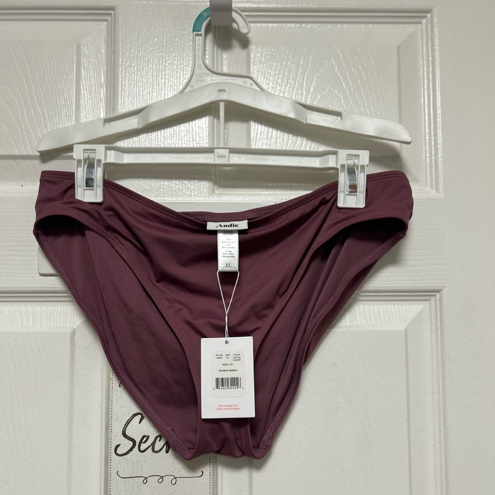 Andie Bikini Bottom Cactus Flower Size XL NWT